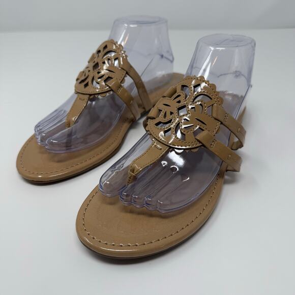 Circus Sam Edelman Sandals Women's 9.5M Nude/Tan Medallion Canyon Flats EUC - Picture 1 of 11